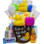 Rub a Dub Dub Its Time For Tub Baby Gift Basket for Boys or Girls