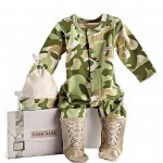Baby Aspen Big Dreamzzz Baby Camo Layette Set with Gift Box, Tan, 0-6 Months