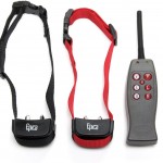 Epica Remote Dog Training Collar Shock and Vibration for 2 Dogs, Provides Safe but Annoying Static Stimulation- Ability to Shock or Vibrate Each Dog Separately