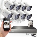 Funlux® 8CH NVR 720P HD Night Vision IP Surveillance Camera Kit CCTV Security Camera System with 500GB HDD & Smartphone Scan QR Code Quick View