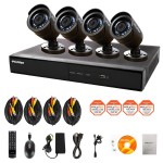 LaView 8 Channel Complete 960H Security System w Remote Viewing, 500GB HDD, 4 x 600TVL Bullet Cameras, LV-KDV1804B6BP-500GB