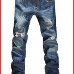 Zeagoo Men's New Designed Straight Casual Jeans