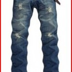 Zehui® Classic Men Stylish Designed Straight Slim Fit Trousers Casual Jeans Pants