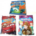 120 Party Favor Play Packs Disney Marvel Nickelodeon Coloring Books Crayons (Disney Princesses Cars Monsters Inc)