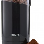 KRUPS F203 Electric Spice and Coffee Grinder with Stainless Steel Blades, Black