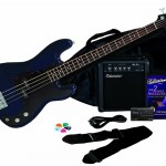 Silvertone LB11 Bass & Amp Package, Cobalt Dark Blue