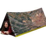 Emergency Survival Mylar Thermal Reflective Cold Weather Shelter Tube Tent - Accommodates 2 Adults - 8' X 3'- by Grizzly Gear