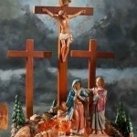 Life of Christ Fontanini Life of Christ Depicts The Crucifixion Scene and The Crucifix Cross, 13.75-Inch