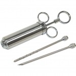 Bayou Classic 5011 2-Ounce Stainless-Steel Seasoning Injector with Marinade Needles