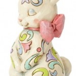 Jim Shore Heartwood Creek Hippity Hop Hooray Bunny with Pink Bow and Jelly Beans Figurine