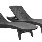 Keter 2-Pack Chaise Lounge, Grey
