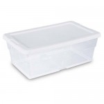 Sterilite 16428012 6-qt Storage Box white Lid 2 Pack