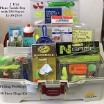Plano Single Tray Tackle Box - Mega 250 Piece Tackle Kits Included!
