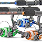 South Bend Worm Gear Spinning Fishing Combo - Green, Blue or Orange