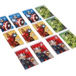 12 Count Avengers Notepads, Mini, Multicolored