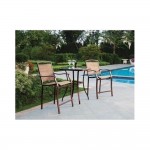 3 Piece Bar Height Bistro Table Chair Set Patio Furniture Outdoor New Deck Backyard