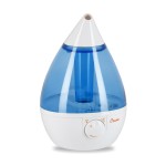 Crane Drop Shape Ultrasonic Cool Mist Humidifier with 2.3 Gallon output per day