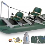 Sea Eagle NEW Green 375fc Inflatable FoldCat Fishing Boat - Pro Angler Guide Package