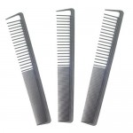 3x Hair Cutting Comb Carbon Fiber Anti Static Easy Sectioning