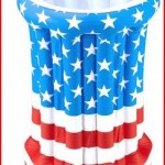 American Flag Patriotic Inflatable Cooler Costume Accessory