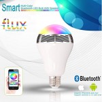 Flux™ Melody - Bluetooth Color Changing LED Light Bulb With Speaker - Smartphone Controlled Dimmable Smart LED Lights