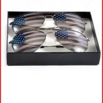 Goson American Flag Mirror Aviator Sunglasses