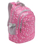 17 Inch Pink Hearts Design Kids School Book Bag Backpack