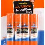 Elmer's Washable All-Purpose School Glue Stick, 0.24 oz, Pack of 4 (E542)