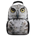 Hynes Eagle Unisex Vivid Animal Print Polyester Backpack -Back to School