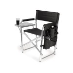 Picnic Time Portable Folding Sports Chair, Black