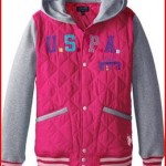 U.S. Polo Association Big Girls' Insulated Fleece Jacket With Hood