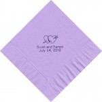 100 Printed Personalized Luncheon Dinner Party Napkins