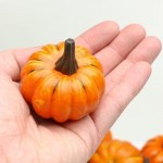 Bag of 16 Artificial Fall Harvest Mini Pumpkins