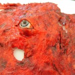 Bloody Skinned Flesh With Realistic Eye Prop