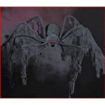 Halloween decoration - GIANT Creepy Cloth SPIDER - extends 4 feet